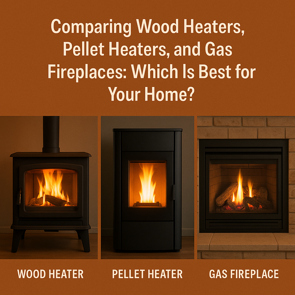 Comparing Wood Heaters, Pellet Heaters, and Gas Fireplaces: Which Is Best for Your Home?